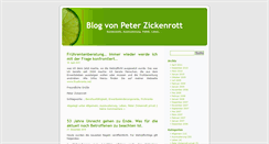 Desktop Screenshot of blog.zickenrott.de
